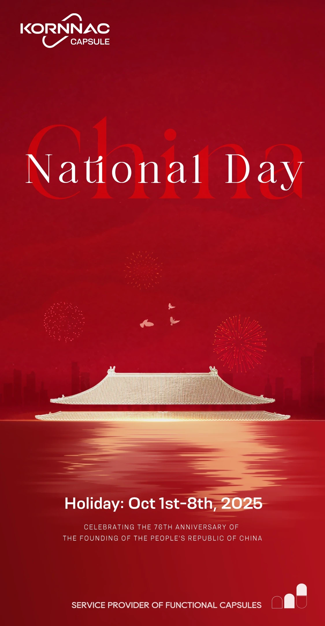 LXXVI annos Gloriae: Sinis scriptor National Dies celebrationis